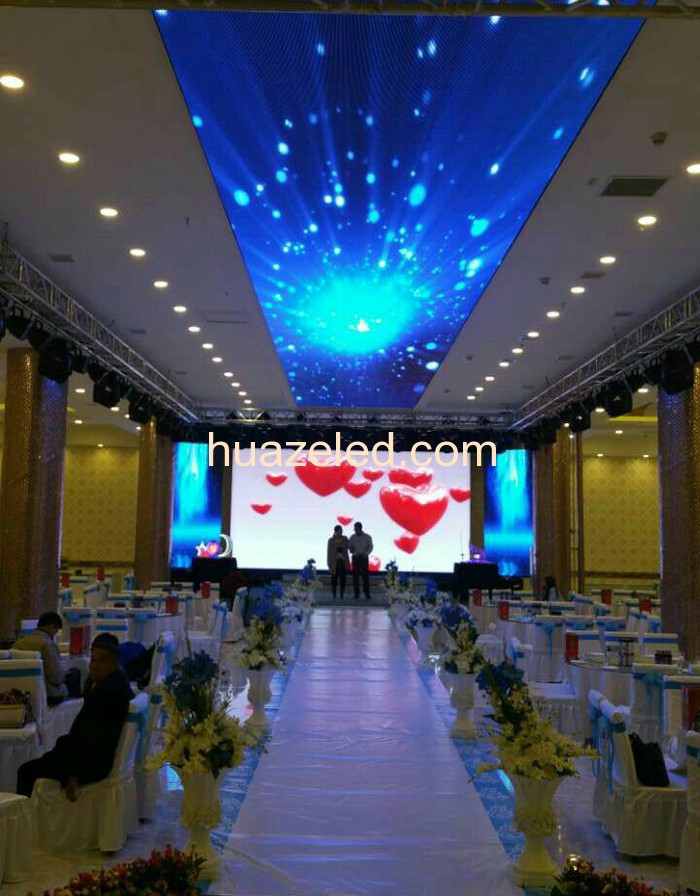 室內全彩天幕屏黑龍江讓區大慶冠豪酒店116平方米