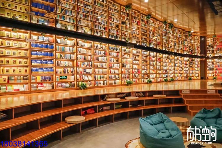 華澤光電|有書空間書店led室內顯示屏成功點亮   